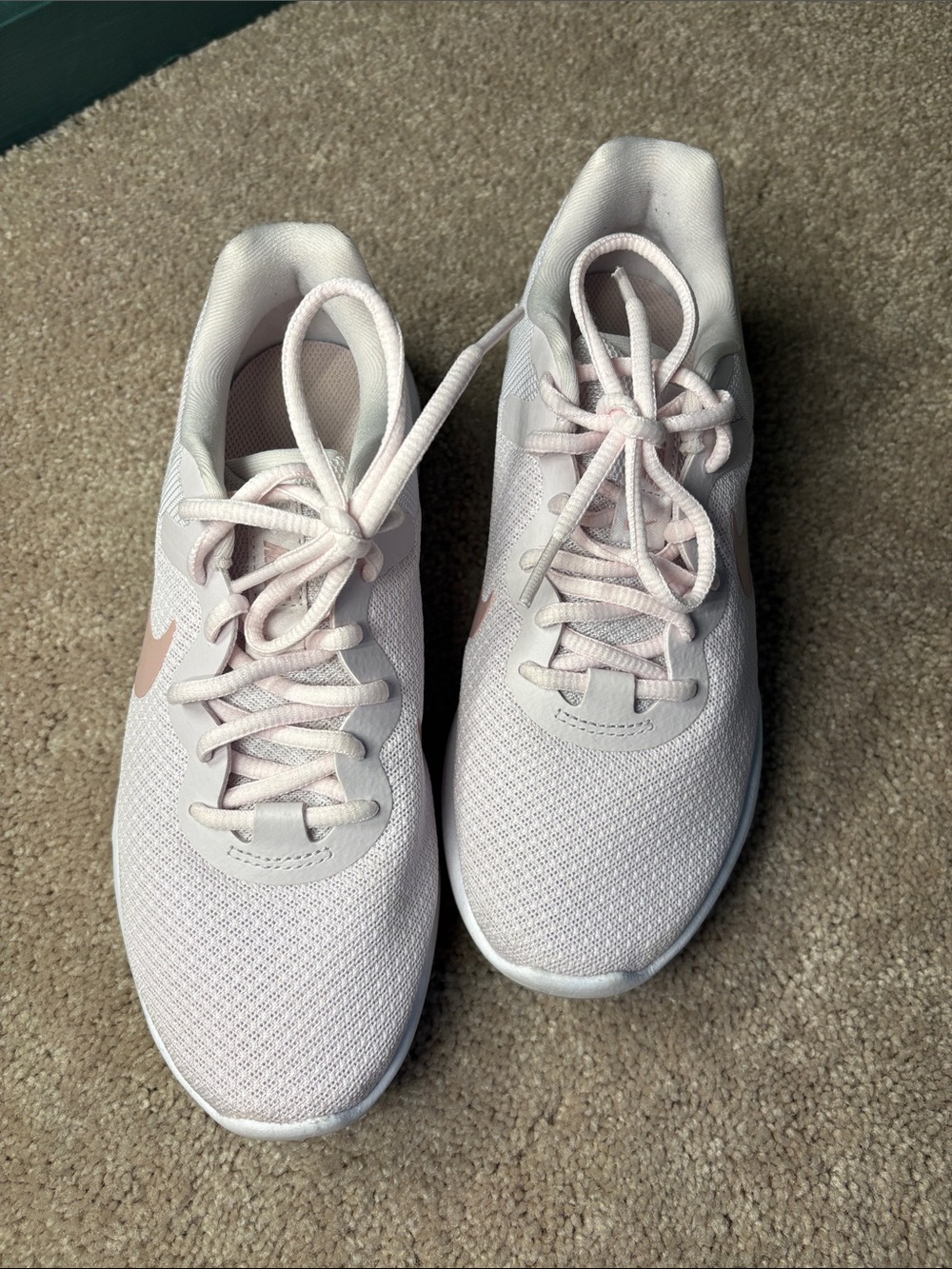Nike Women's Light Pink Mesh Running Sneakers